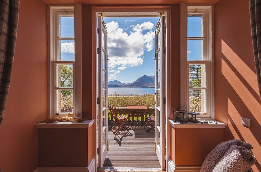 balcony sea view raasay house hotel skye